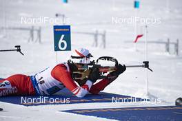08.02.2019, Canmore, Canada (CAN): Brendan Green (CAN) -  IBU world cup biathlon, relay men, Canmore (CAN). www.nordicfocus.com. © Manzoni/NordicFocus. Every downloaded picture is fee-liable.