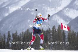 08.02.2019, Canmore, Canada (CAN): Simone Kupfner (AUT) -  IBU world cup biathlon, relay women, Canmore (CAN). www.nordicfocus.com. © Manzoni/NordicFocus. Every downloaded picture is fee-liable.