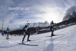 08.02.2019, Canmore, Canada (CAN): Vanessa Hinz (GER), Anais Chevalier (FRA), (l-r) -  IBU world cup biathlon, relay women, Canmore (CAN). www.nordicfocus.com. © Manzoni/NordicFocus. Every downloaded picture is fee-liable.