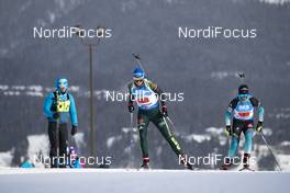 08.02.2019, Canmore, Canada (CAN): Vanessa Hinz (GER), Anais Chevalier (FRA), (l-r) -  IBU world cup biathlon, relay women, Canmore (CAN). www.nordicfocus.com. © Manzoni/NordicFocus. Every downloaded picture is fee-liable.