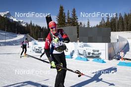 05.02.2019, Canmore, Canada (CAN): Anastasiya Kuzmina (SVK) -  IBU world cup biathlon, training, Canmore (CAN). www.nordicfocus.com. © Manzoni/NordicFocus. Every downloaded picture is fee-liable.