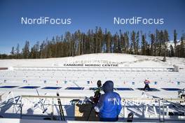 05.02.2019, Canmore, Canada (CAN): Event Feature: overview over the shooting range -  IBU world cup biathlon, training, Canmore (CAN). www.nordicfocus.com. © Manzoni/NordicFocus. Every downloaded picture is fee-liable.