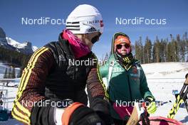 05.02.2019, Canmore, Canada (CAN): Denise Herrmann (GER), Karolin Horchler (GER), (l-r) -  IBU world cup biathlon, training, Canmore (CAN). www.nordicfocus.com. © Manzoni/NordicFocus. Every downloaded picture is fee-liable.