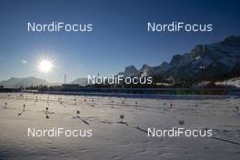 10.02.2019, Canmore, Canada (CAN): Event Feature: Sunrise over the Biathlon Venue of Canmore -  IBU world cup biathlon, training, Canmore (CAN). www.nordicfocus.com. © Manzoni/NordicFocus. Every downloaded picture is fee-liable.
