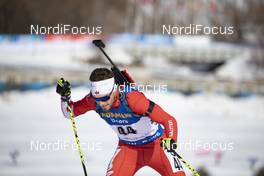 16.02.2019, Soldier Hollow, United States of America (USA): Christian Gow (CAN) -  IBU world cup biathlon, pursuit men, Soldier Hollow (USA). www.nordicfocus.com. © Manzoni/NordicFocus. Every downloaded picture is fee-liable.