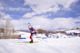 16.02.2019, Soldier Hollow, United States of America (USA): Felix Leitner (AUT) -  IBU world cup biathlon, pursuit men, Soldier Hollow (USA). www.nordicfocus.com. © Manzoni/NordicFocus. Every downloaded picture is fee-liable.