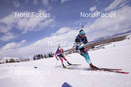 16.02.2019, Soldier Hollow, United States of America (USA): Simon Fourcade (FRA) -  IBU world cup biathlon, pursuit men, Soldier Hollow (USA). www.nordicfocus.com. © Manzoni/NordicFocus. Every downloaded picture is fee-liable.