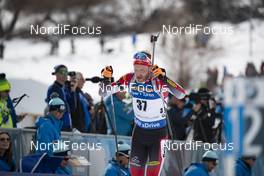 16.02.2019, Soldier Hollow, United States of America (USA): Simon Eder (AUT) -  IBU world cup biathlon, pursuit men, Soldier Hollow (USA). www.nordicfocus.com. © Manzoni/NordicFocus. Every downloaded picture is fee-liable.