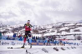 16.02.2019, Soldier Hollow, United States of America (USA): Johannes Thingnes Boe (NOR) -  IBU world cup biathlon, pursuit men, Soldier Hollow (USA). www.nordicfocus.com. © Manzoni/NordicFocus. Every downloaded picture is fee-liable.