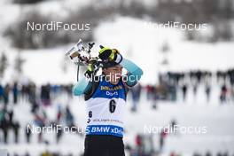 16.02.2019, Soldier Hollow, United States of America (USA): Quentin Fillon Maillet (FRA) -  IBU world cup biathlon, pursuit men, Soldier Hollow (USA). www.nordicfocus.com. © Manzoni/NordicFocus. Every downloaded picture is fee-liable.