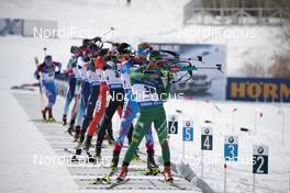 16.02.2019, Soldier Hollow, United States of America (USA): Thomas Bormolini (ITA) -  IBU world cup biathlon, pursuit men, Soldier Hollow (USA). www.nordicfocus.com. © Manzoni/NordicFocus. Every downloaded picture is fee-liable.