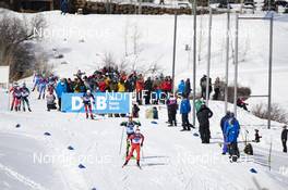 16.02.2019, Soldier Hollow, United States of America (USA): Henrik L'abee-Lund (NOR), Johannes Kuehn (GER), Scott Gow (CAN), (l-r) -  IBU world cup biathlon, pursuit men, Soldier Hollow (USA). www.nordicfocus.com. © Manzoni/NordicFocus. Every downloaded picture is fee-liable.
