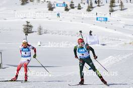 16.02.2019, Soldier Hollow, United States of America (USA): Monika Hojnisz (POL), Franziska Hildebrand (GER), (l-r) -  IBU world cup biathlon, pursuit women, Soldier Hollow (USA). www.nordicfocus.com. © Manzoni/NordicFocus. Every downloaded picture is fee-liable.