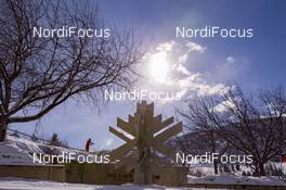 16.02.2019, Soldier Hollow, United States of America (USA): Event Feature: Olympic monument -  IBU world cup biathlon, pursuit women, Soldier Hollow (USA). www.nordicfocus.com. © Manzoni/NordicFocus. Every downloaded picture is fee-liable.