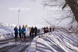 16.02.2019, Soldier Hollow, United States of America (USA): Event Feature: Spectators walk in -  IBU world cup biathlon, pursuit women, Soldier Hollow (USA). www.nordicfocus.com. © Manzoni/NordicFocus. Every downloaded picture is fee-liable.