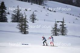 16.02.2019, Soldier Hollow, United States of America (USA): Franziska Hildebrand (GER), Monika Hojnisz (POL), (l-r) -  IBU world cup biathlon, pursuit women, Soldier Hollow (USA). www.nordicfocus.com. © Manzoni/NordicFocus. Every downloaded picture is fee-liable.