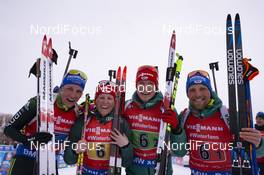 17.02.2019, Soldier Hollow, United States of America (USA): Vanessa Hinz (GER), Franziska Hildebrand (GER), Benedikt Doll (GER), Erik Lesser (GER), (l-r) -  IBU world cup biathlon, relay mixed, Soldier Hollow (USA). www.nordicfocus.com. © Manzoni/NordicFocus. Every downloaded picture is fee-liable.