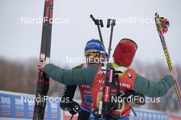 17.02.2019, Soldier Hollow, United States of America (USA): Vanessa Hinz (GER), Franziska Hildebrand (GER), (l-r) -  IBU world cup biathlon, relay mixed, Soldier Hollow (USA). www.nordicfocus.com. © Manzoni/NordicFocus. Every downloaded picture is fee-liable.