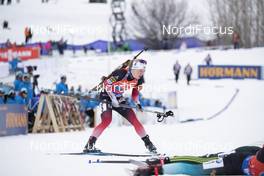 17.02.2019, Soldier Hollow, United States of America (USA): Marte Olsbu Roeiseland (NOR) -  IBU world cup biathlon, relay mixed, Soldier Hollow (USA). www.nordicfocus.com. © Manzoni/NordicFocus. Every downloaded picture is fee-liable.
