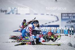 17.02.2019, Soldier Hollow, United States of America (USA): Sean Doherty (USA) -  IBU world cup biathlon, single mixed relay, Soldier Hollow (USA). www.nordicfocus.com. © Manzoni/NordicFocus. Every downloaded picture is fee-liable.