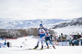 17.02.2019, Soldier Hollow, United States of America (USA): Wenqiang Wang (CHN) -  IBU world cup biathlon, single mixed relay, Soldier Hollow (USA). www.nordicfocus.com. © Manzoni/NordicFocus. Every downloaded picture is fee-liable.
