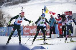 17.02.2019, Soldier Hollow, United States of America (USA): Roman Rees (GER), Franziska Preuss (GER), (l-r) -  IBU world cup biathlon, single mixed relay, Soldier Hollow (USA). www.nordicfocus.com. © Manzoni/NordicFocus. Every downloaded picture is fee-liable.