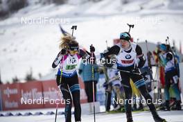 17.02.2019, Soldier Hollow, United States of America (USA): Regina Oja (EST), Rene Zahkna (EST), (l-r) -  IBU world cup biathlon, single mixed relay, Soldier Hollow (USA). www.nordicfocus.com. © Manzoni/NordicFocus. Every downloaded picture is fee-liable.