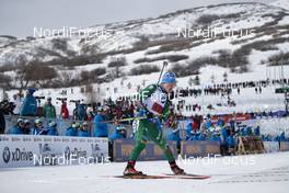 17.02.2019, Soldier Hollow, United States of America (USA): Lukas Hofer (ITA) -  IBU world cup biathlon, single mixed relay, Soldier Hollow (USA). www.nordicfocus.com. © Manzoni/NordicFocus. Every downloaded picture is fee-liable.