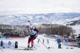 17.02.2019, Soldier Hollow, United States of America (USA): Ingrid Landmark Tandrevold (NOR) -  IBU world cup biathlon, single mixed relay, Soldier Hollow (USA). www.nordicfocus.com. © Manzoni/NordicFocus. Every downloaded picture is fee-liable.