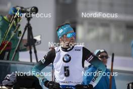 15.02.2019, Soldier Hollow, United States of America (USA): Simon Desthieux (FRA) -  IBU world cup biathlon, sprint men, Soldier Hollow (USA). www.nordicfocus.com. © Manzoni/NordicFocus. Every downloaded picture is fee-liable.