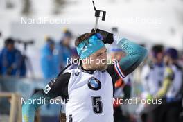 15.02.2019, Soldier Hollow, United States of America (USA): Simon Desthieux (FRA) -  IBU world cup biathlon, sprint men, Soldier Hollow (USA). www.nordicfocus.com. © Manzoni/NordicFocus. Every downloaded picture is fee-liable.