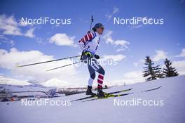 15.02.2019, Soldier Hollow, United States of America (USA): Sean Doherty (USA) -  IBU world cup biathlon, sprint men, Soldier Hollow (USA). www.nordicfocus.com. © Manzoni/NordicFocus. Every downloaded picture is fee-liable.