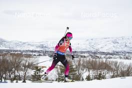 14.02.2019, Soldier Hollow, United States of America (USA): Fuyuko Tachizaki (JPN) -  IBU world cup biathlon, sprint women, Soldier Hollow (USA). www.nordicfocus.com. © Manzoni/NordicFocus. Every downloaded picture is fee-liable.