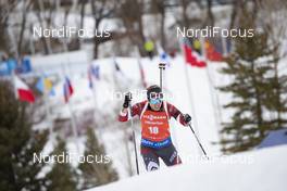 14.02.2019, Soldier Hollow, United States of America (USA): Baiba Bendika (LAT) -  IBU world cup biathlon, sprint women, Soldier Hollow (USA). www.nordicfocus.com. © Manzoni/NordicFocus. Every downloaded picture is fee-liable.