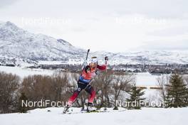 14.02.2019, Soldier Hollow, United States of America (USA): Tiril Eckhoff (NOR) -  IBU world cup biathlon, sprint women, Soldier Hollow (USA). www.nordicfocus.com. © Manzoni/NordicFocus. Every downloaded picture is fee-liable.