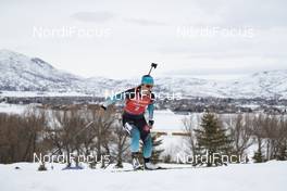14.02.2019, Soldier Hollow, United States of America (USA): Celia Aymonier (FRA) -  IBU world cup biathlon, sprint women, Soldier Hollow (USA). www.nordicfocus.com. © Manzoni/NordicFocus. Every downloaded picture is fee-liable.