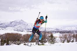 14.02.2019, Soldier Hollow, United States of America (USA): Justine Braisaz (FRA) -  IBU world cup biathlon, sprint women, Soldier Hollow (USA). www.nordicfocus.com. © Manzoni/NordicFocus. Every downloaded picture is fee-liable.