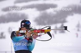 13.02.2019, Soldier Hollow, United States of America (USA): Celia Aymonier (FRA) -  IBU world cup biathlon, training, Soldier Hollow (USA). www.nordicfocus.com. © Manzoni/NordicFocus. Every downloaded picture is fee-liable.