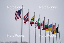 13.02.2019, Soldier Hollow, United States of America (USA): Event Feature: waving flags -  IBU world cup biathlon, training, Soldier Hollow (USA). www.nordicfocus.com. © Manzoni/NordicFocus. Every downloaded picture is fee-liable.
