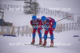 13.02.2019, Soldier Hollow, United States of America (USA): Event Feature: Russian technician test Fischer skis -  IBU world cup biathlon, training, Soldier Hollow (USA). www.nordicfocus.com. © Manzoni/NordicFocus. Every downloaded picture is fee-liable.