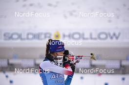 13.02.2019, Soldier Hollow, United States of America (USA): Aita Gasparin (SUI) -  IBU world cup biathlon, training, Soldier Hollow (USA). www.nordicfocus.com. © Manzoni/NordicFocus. Every downloaded picture is fee-liable.