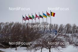 13.02.2019, Soldier Hollow, United States of America (USA): Event Feature: waving flags -  IBU world cup biathlon, training, Soldier Hollow (USA). www.nordicfocus.com. © Manzoni/NordicFocus. Every downloaded picture is fee-liable.
