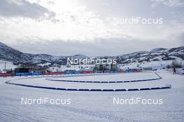 12.02.2019, Soldier Hollow, United States of America (USA): Event Feature: view through the stadium of Soldier Hollow -  IBU world cup biathlon, training, Soldier Hollow (USA). www.nordicfocus.com. © Manzoni/NordicFocus. Every downloaded picture is fee-liable.