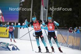 24.03.2019, Oslo, Norway (NOR): Antonin Guigonnat (FRA), Emilien Jacquelin (FRA), (l-r) - IBU world cup biathlon, mass men, Oslo (NOR). www.nordicfocus.com. © Manzoni/NordicFocus. Every downloaded picture is fee-liable.