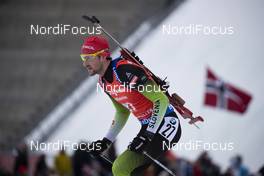24.03.2019, Oslo, Norway (NOR): Jakov Fak (SLO) - IBU world cup biathlon, mass men, Oslo (NOR). www.nordicfocus.com. © Manzoni/NordicFocus. Every downloaded picture is fee-liable.