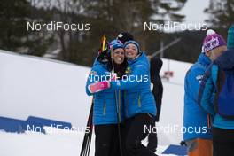 24.03.2019, Oslo, Norway (NOR): Elisabeth Hoegberg (SWE), Linn Persson (SWE), (l-r) - IBU world cup biathlon, mass men, Oslo (NOR). www.nordicfocus.com. © Manzoni/NordicFocus. Every downloaded picture is fee-liable.