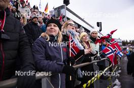 24.03.2019, Oslo, Norway (NOR): Event Feature: Fans on the grand stand - IBU world cup biathlon, mass men, Oslo (NOR). www.nordicfocus.com. © Manzoni/NordicFocus. Every downloaded picture is fee-liable.