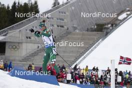 24.03.2019, Oslo, Norway (NOR): Lisa Vittozzi (ITA) - IBU world cup biathlon, mass women, Oslo (NOR). www.nordicfocus.com. © Manzoni/NordicFocus. Every downloaded picture is fee-liable.