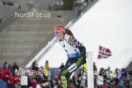 24.03.2019, Oslo, Norway (NOR): Denise Herrmann (GER) - IBU world cup biathlon, mass women, Oslo (NOR). www.nordicfocus.com. © Manzoni/NordicFocus. Every downloaded picture is fee-liable.