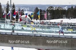 24.03.2019, Oslo, Norway (NOR): Dorothea Wierer (ITA), Hanna Oeberg (SWE), Paulina Fialkova (SVK), (l-r) - IBU world cup biathlon, mass women, Oslo (NOR). www.nordicfocus.com. © Manzoni/NordicFocus. Every downloaded picture is fee-liable.